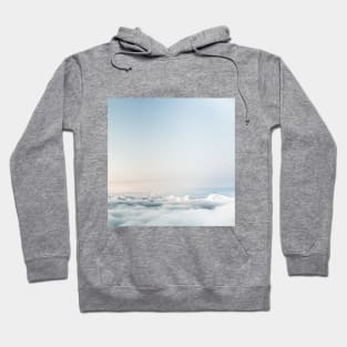 SCENERY 62 - White Cloud Sky Mountain Horizon Hoodie